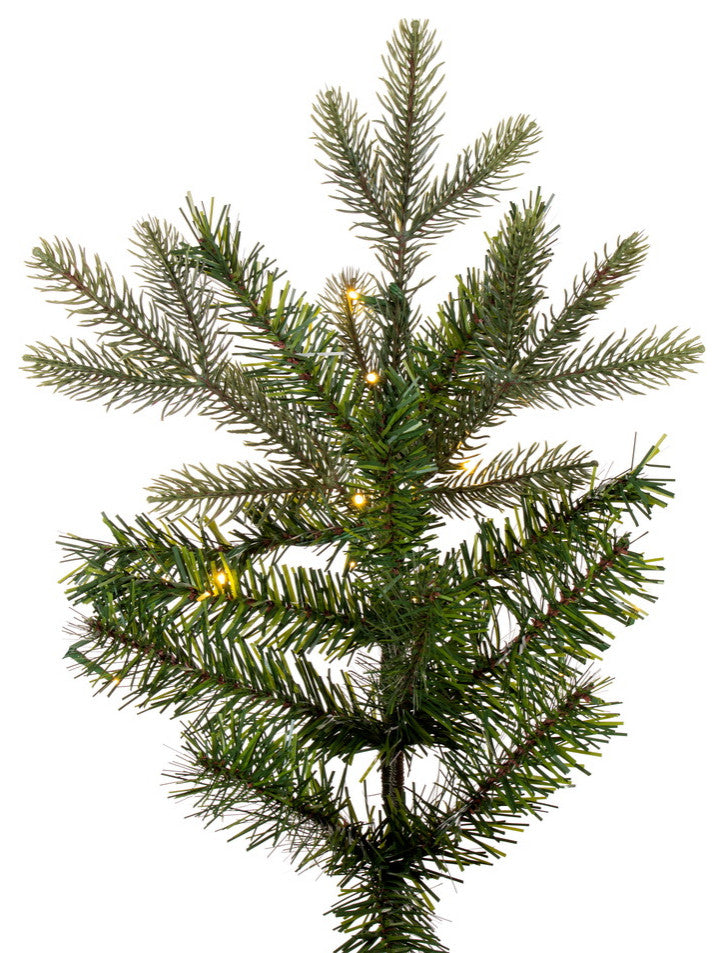 Vickerman Artificial Slim Douglas Fir Christmas Tree, Wide Angle, 9' X 50"