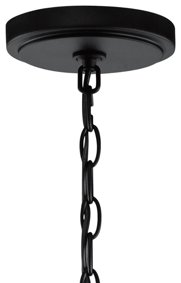 Kichler Voleta 6 Light Foyer Chandelier in Black