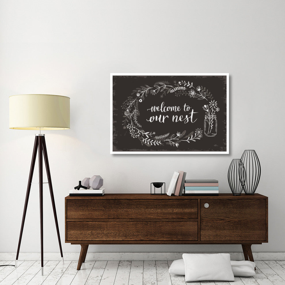 "Our Nest I Black" Digital Paper Print by Janelle Penner, 50"x34"