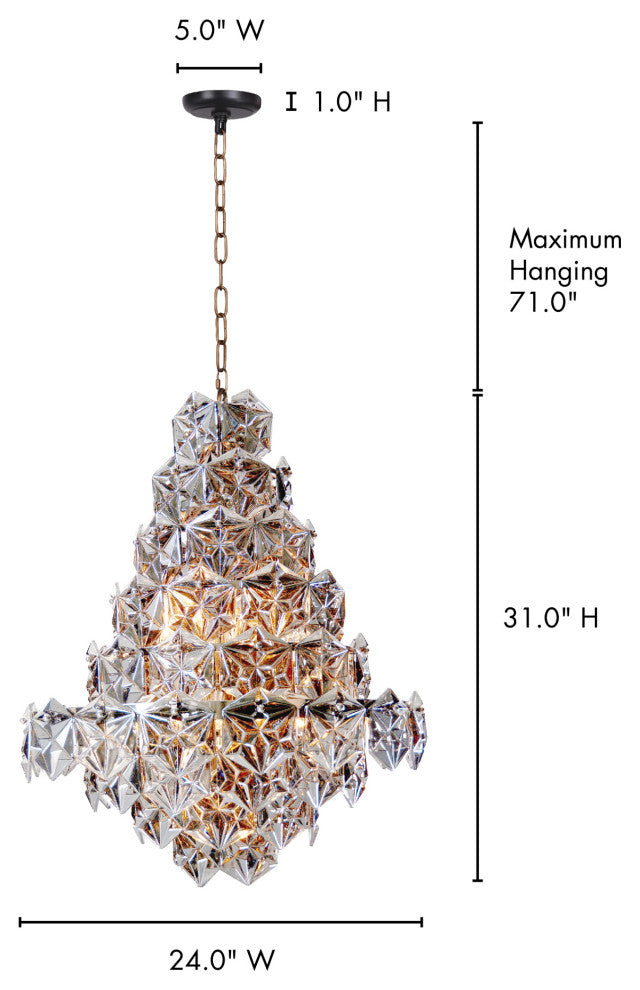 Art Deco Swan Pendant Lamp - Grey