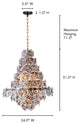 Art Deco Swan Pendant Lamp - Grey