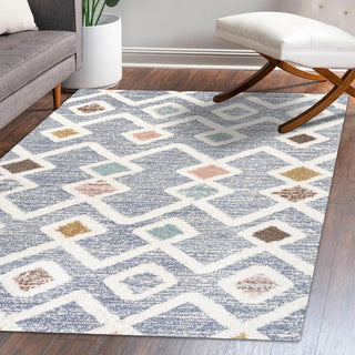 Monique Trellis High-Low Multi/Gray 3'x5' Area Rug