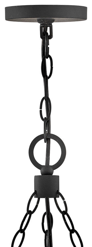 Hinkley Sawyer Medium Single Tier Chandelier 12V, Black
