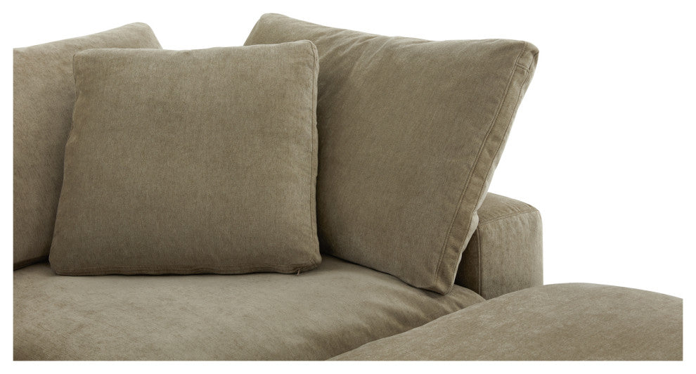 Terra Lounge Modular Sectional Performance Fabric, Green