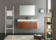 Vista 48" Teak Wall Hung Double Sink Modern Bathroom Vanity, FFT3111BN