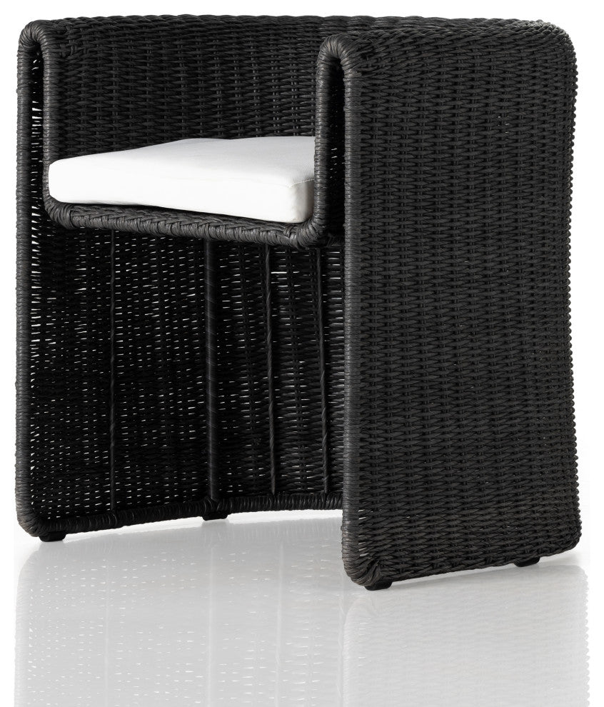 Tucson Outdoor Dining Armchair-Coal