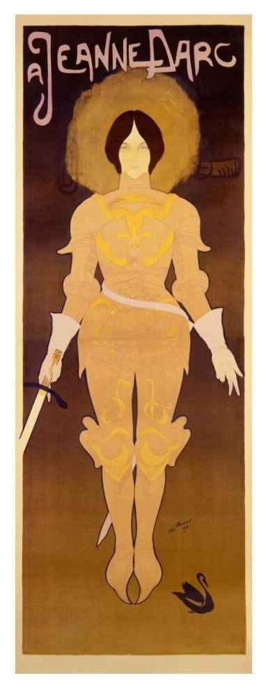"Joan d'Arc" Digital Paper Print by Georges De Feure, 15"x38"