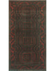 Semi-Antique Ayagoz Red/Charcoal Rug, 3'9x7'0