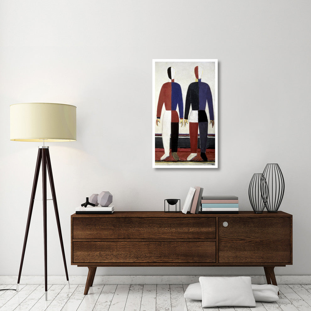 "Sportsmen (right)" Digital Paper Print by Kazimir Malevich, 25"x42"