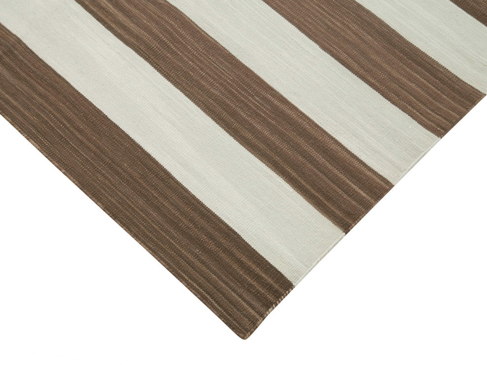 Rug N Carpet - Handmade Wool 3' 7'' x 5' 7'' Flatweave Dhurrie Kilim Rug