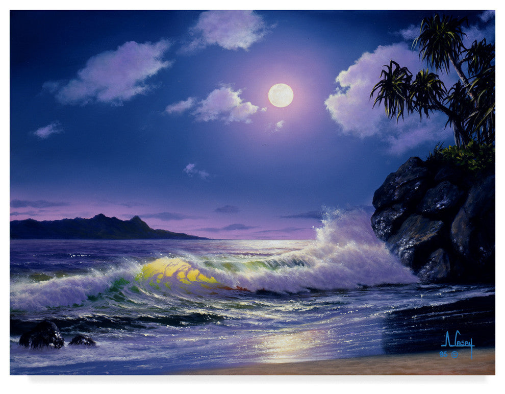 "Coast Line 9" by Anthony Casay, Canvas Art, 47"x35"