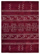 HAND KNOTTED LOOM SILK ECO-FRIENDLY AREA RUG -5'x8',Rectangle,Dark Red,Geometric