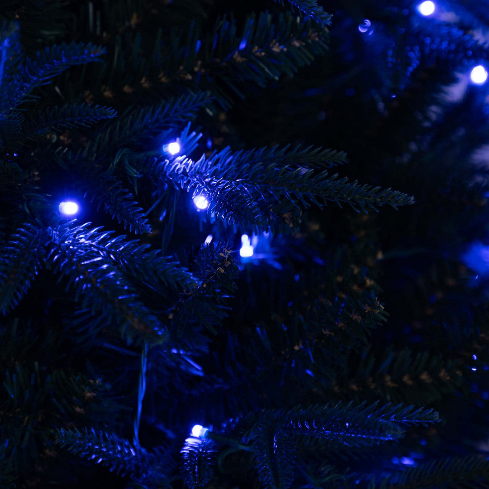 7ft. Pre-Lit Artificial Edmonton Fir Light Show Memory Shape Christmas Tree