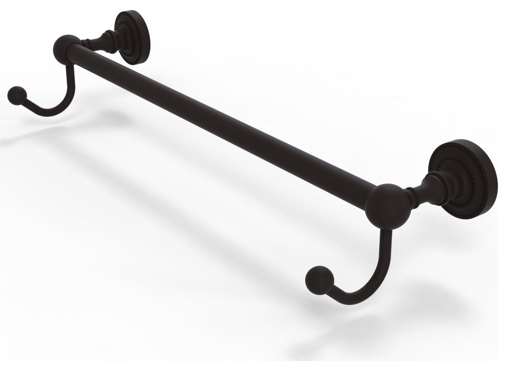 Dottingham 30" Towel Bar with Integrated Hooks, Oil Rubbed Bronze