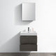 Valencia 24" Gray Oak Wall Hung Bathroom Vanity Set, Cabinet, Faucet, FFT3071BN