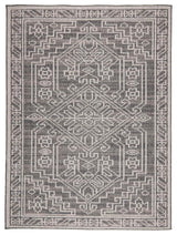 Pavilion Tribal Area Rug, Gray, 3'3"x5'