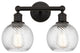 Innovations 616-2W-OB-G1214-6 2 Light Bath Vanity Light, Oil Rubbed Bronze