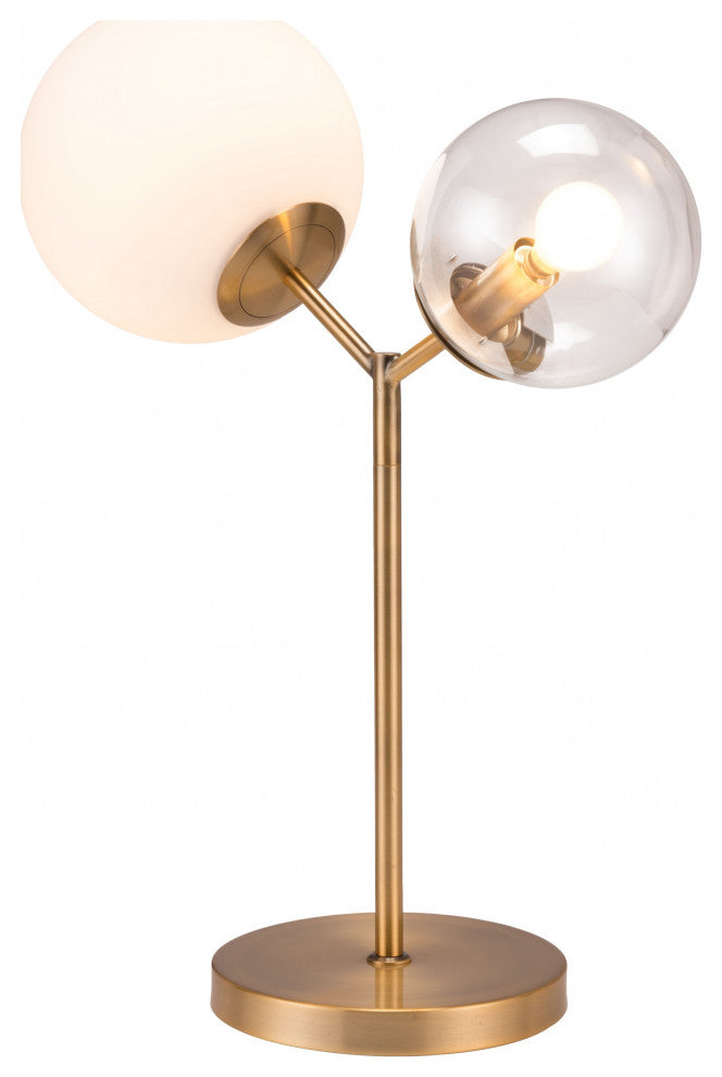 Gold Solar Eclipse Table or Desk Lamp