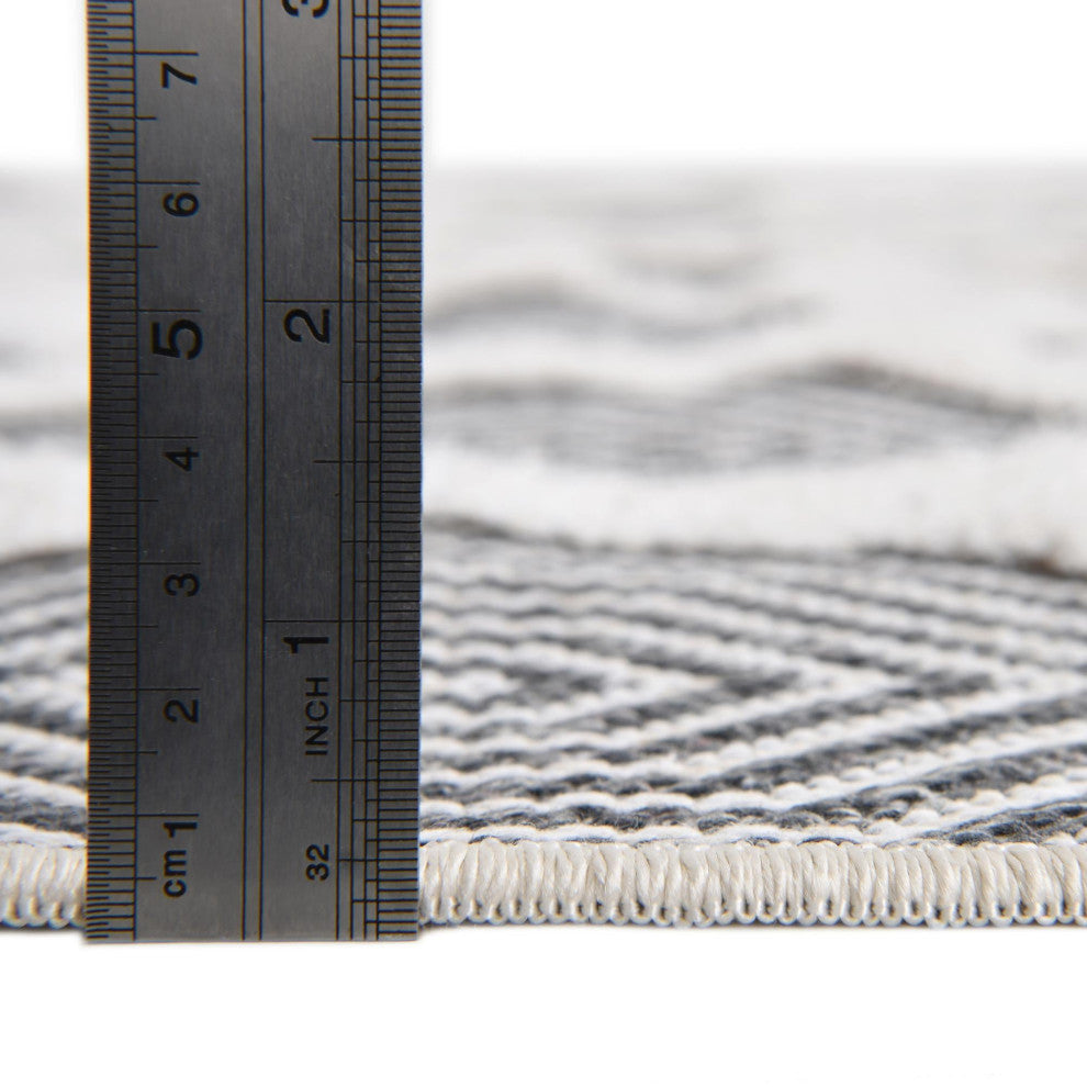 Unique Loom Sabrina Soto Casa Havana Area Rug, Anthracite Gray, 4' 5 X 6' 0 Rectangular