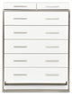 Marquee 6-Drawer Chest - Cloud White