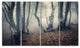 "Mystical Yellow Fog in Fall Forest" Photograph Print, 4 Panels
