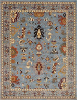 Noori Rug Traditional Velda Blue/Red Runner