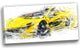 "Yellow Exotic Car" Canvas Painting