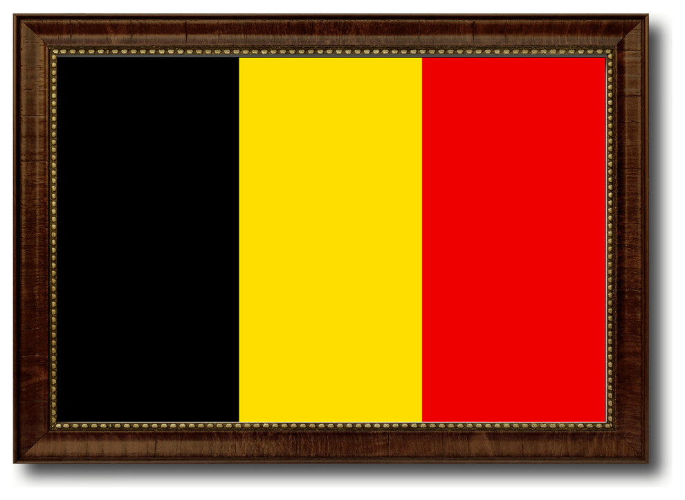Belgium Country Flag Canvas Print, 21"x30"