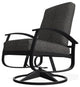 Belle Isle Cushion Outdoor Swivel Rocker, Hither Char/Black