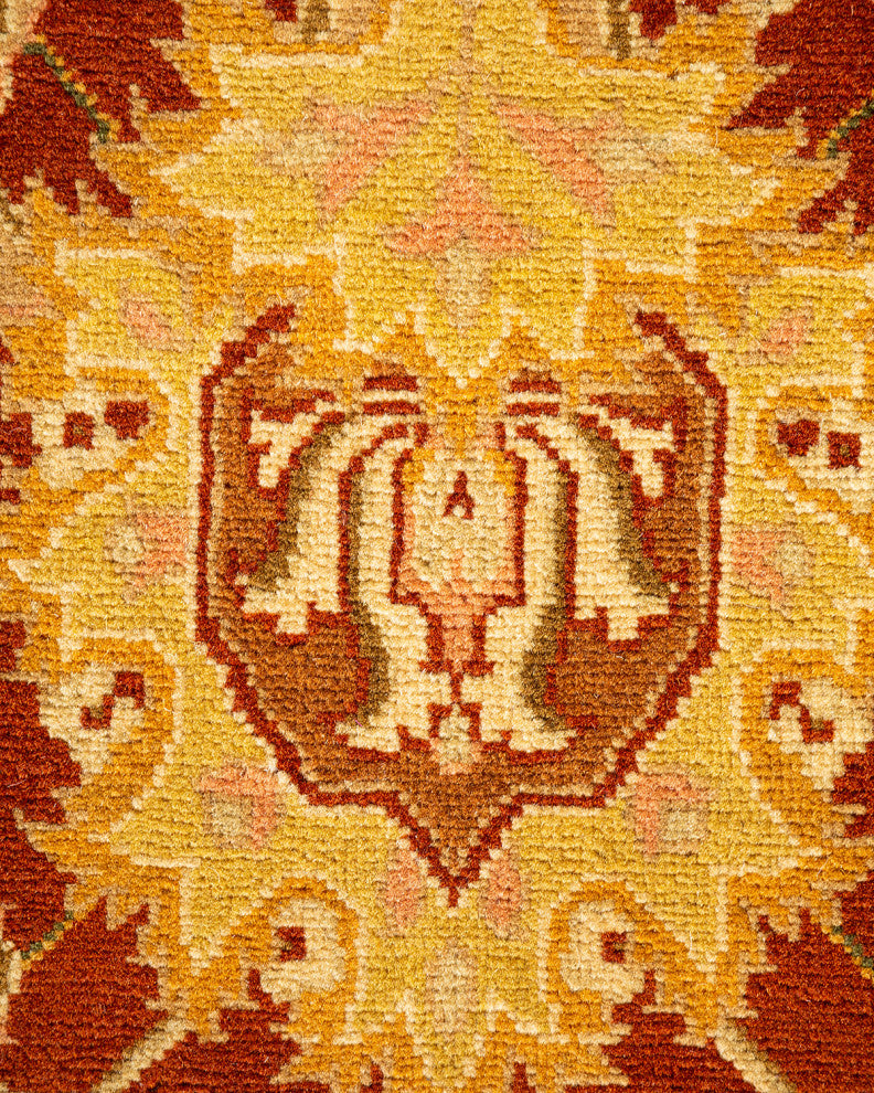 Mogul, One-of-a-Kind Hand-Knotted Area Rug Orange, 6' 3" x 9' 2"