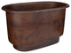 47" Hammered Copper Modern Style Bathtub