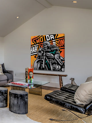"Motor" Painting Print on Wrapped Canvas