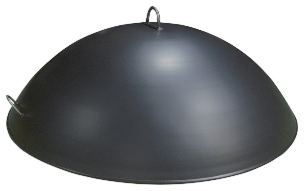 Outdoor Round Dome Fire Pit Snuffer Cover, 36" Diameter