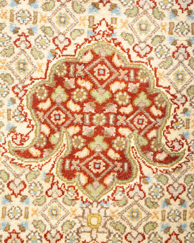 Kyauktaw One-of-a-Kind Hand-Knotted Area Rug Ivory, 6'8"x10'1"