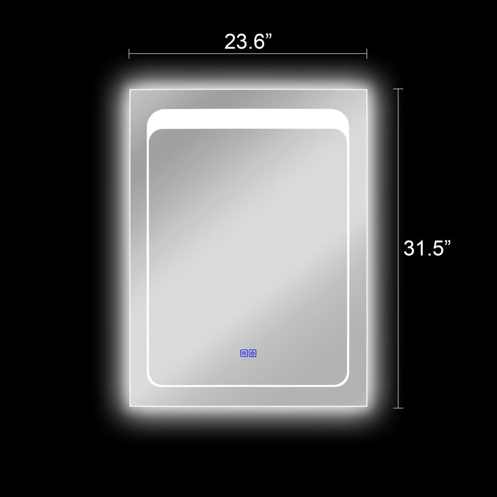 CHLOE Lighting LUMINOSITY Rectangular TouchScreen LED Mirror