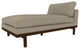 Cantor Leather Chaise, Finish: Pumpernickel, Leather: Cream