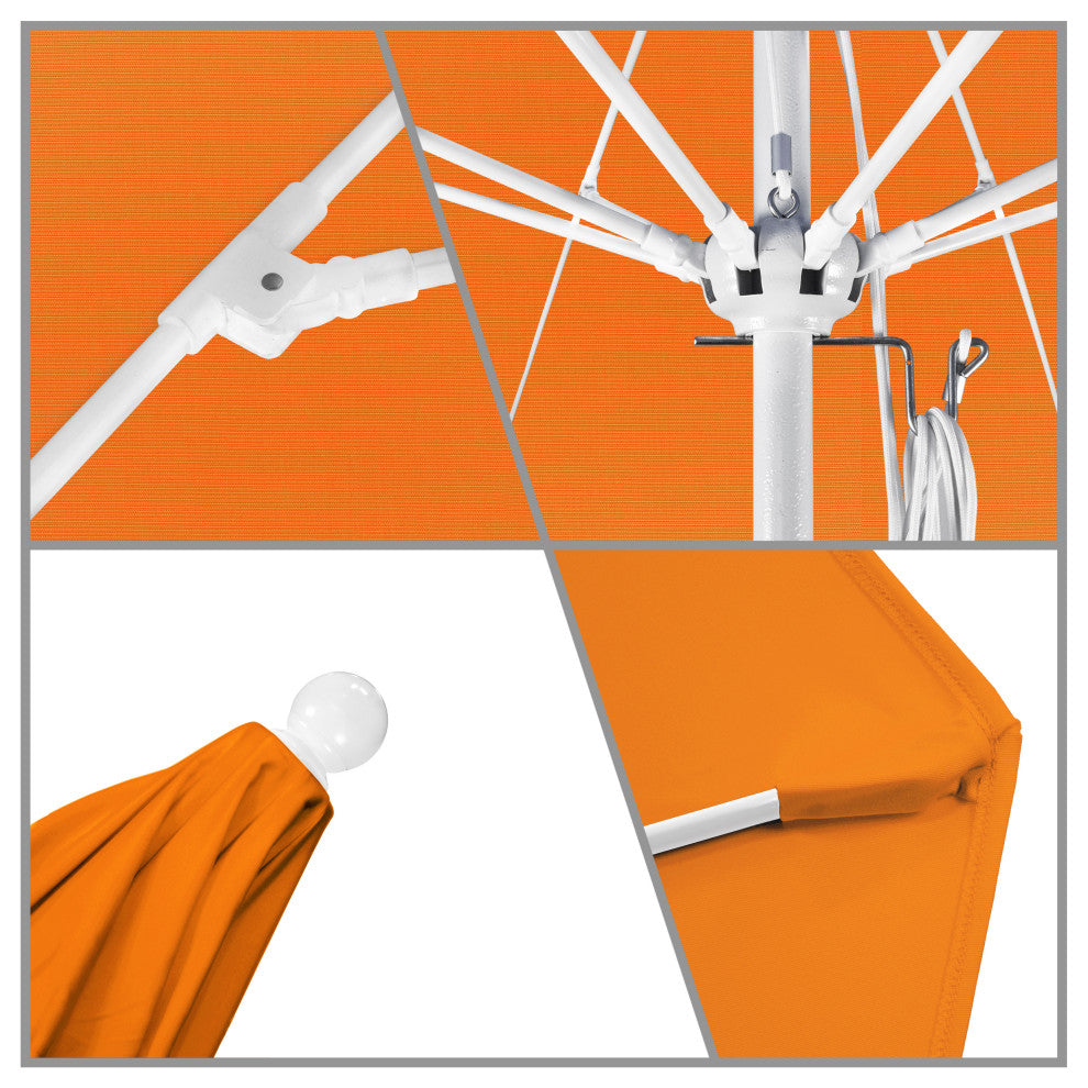 Fiberglass Umbrella White, Tuscan