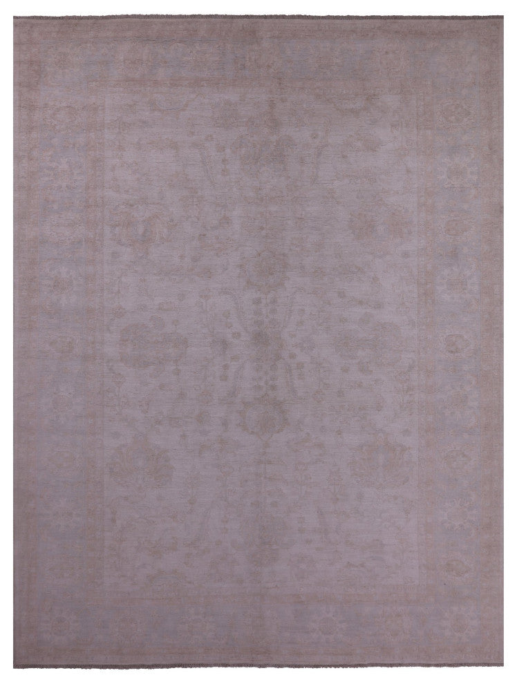 Peshawar White Wash Handmade Wool Rug 10' 0" X 13' 7" Q9590