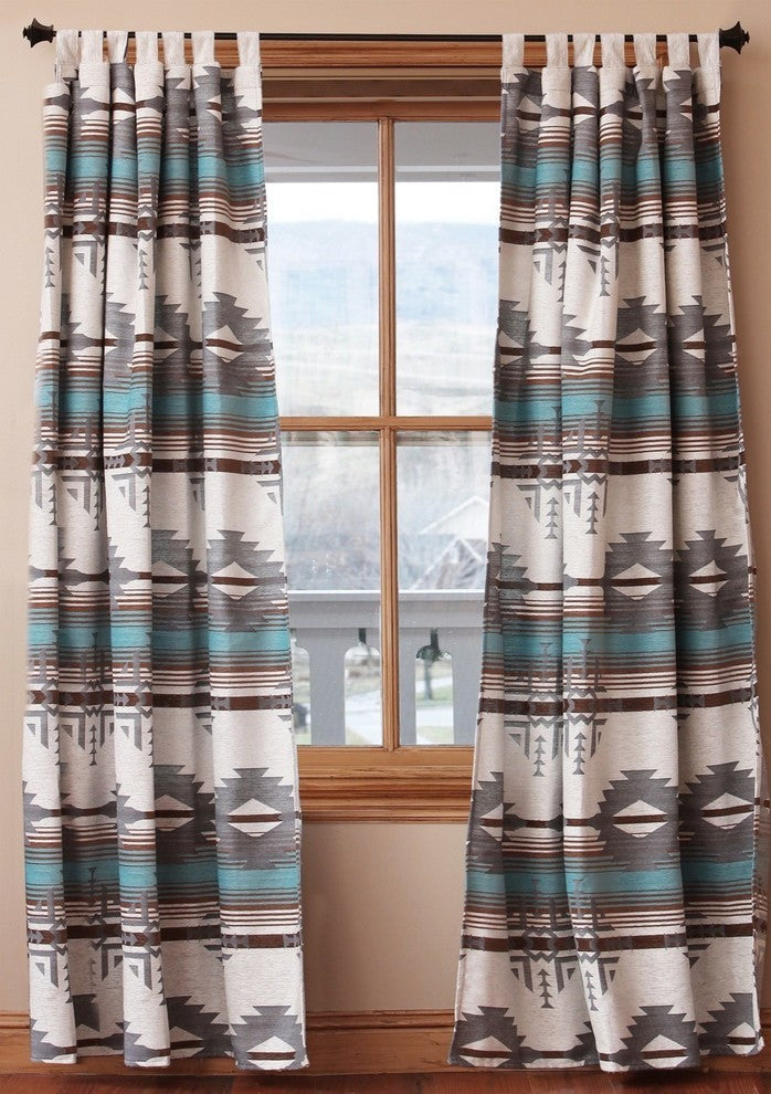 Badlands Southwest Striped Curtain Drape Set