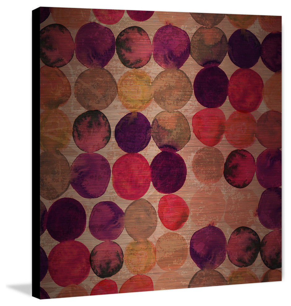 "Circular Mechanisms" Painting Print on Brushed Aluminum