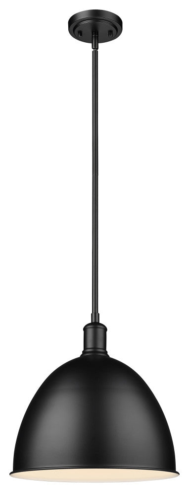 Zlite 4500P12-MB 1-Light Pendant, Matte Black