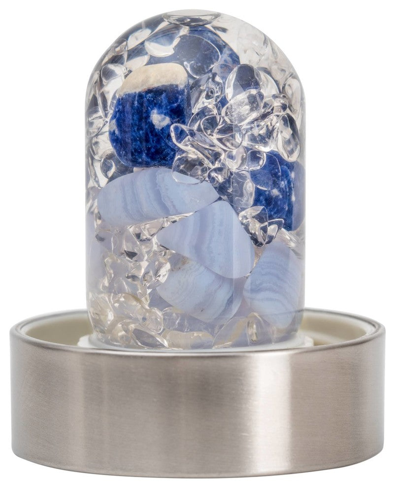 Water Bottle, VitaJuwel ViA Gemwater Bottle, White Loop Caps, Balance