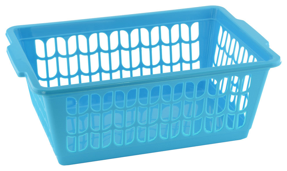 Small Plastic Storage Organizing Basket, 32-1188, Blue