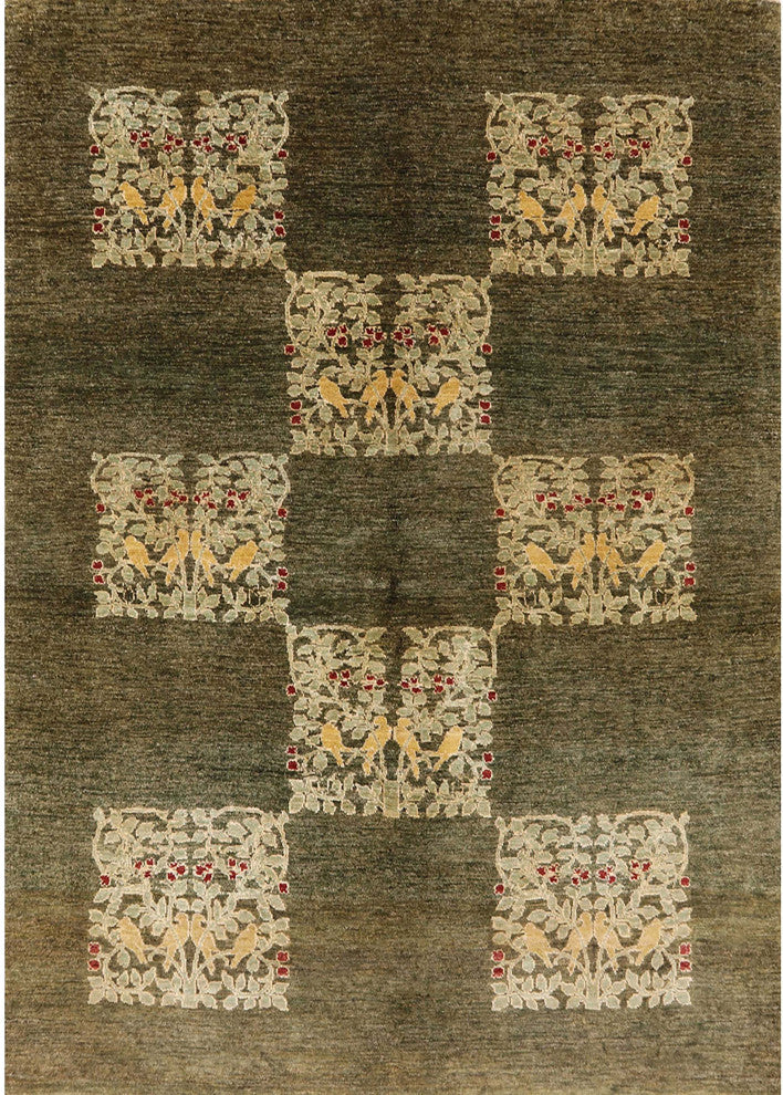 Ahgly Company Indoor Rectangle Mid-Century Modern Area Rugs, 4' x 6'