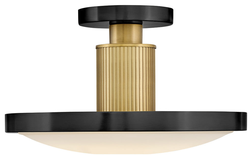 Hinkley Kieran Medium Semi-Flush Mount, Black