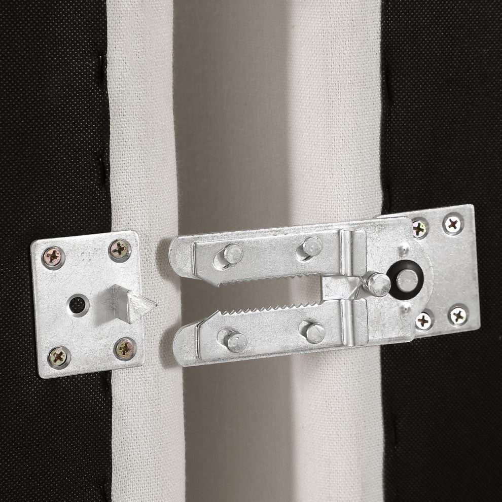 Comfy Beige Linen Textured Fabric Modular Chair, Cream, Linen Textured Fabric, Corner Chair