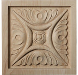 5 1/8"W x 5 1/8"H x 7/8"D Large Middlesbrough Rosette, Alder