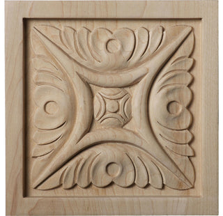 5 1/8"W x 5 1/8"H x 7/8"D Large Middlesbrough Rosette, Alder