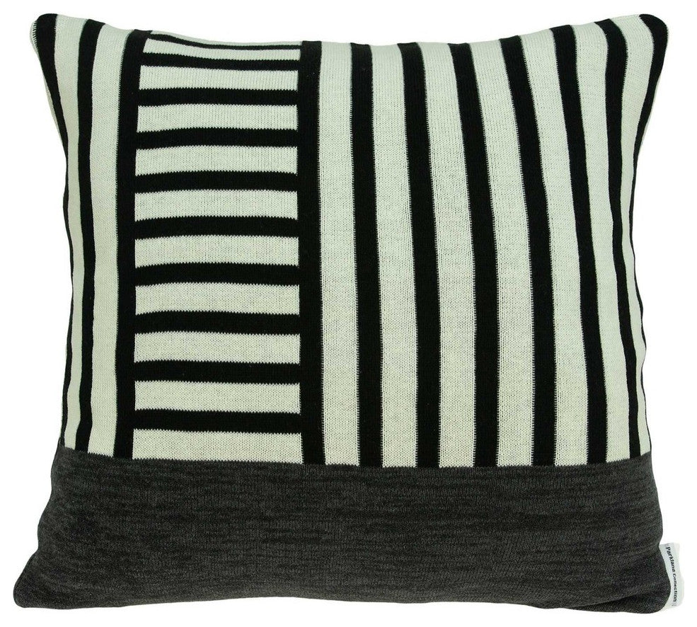 18" X 5" X 18" Transitional Multi Colored Pillow Cover With Poly Insert