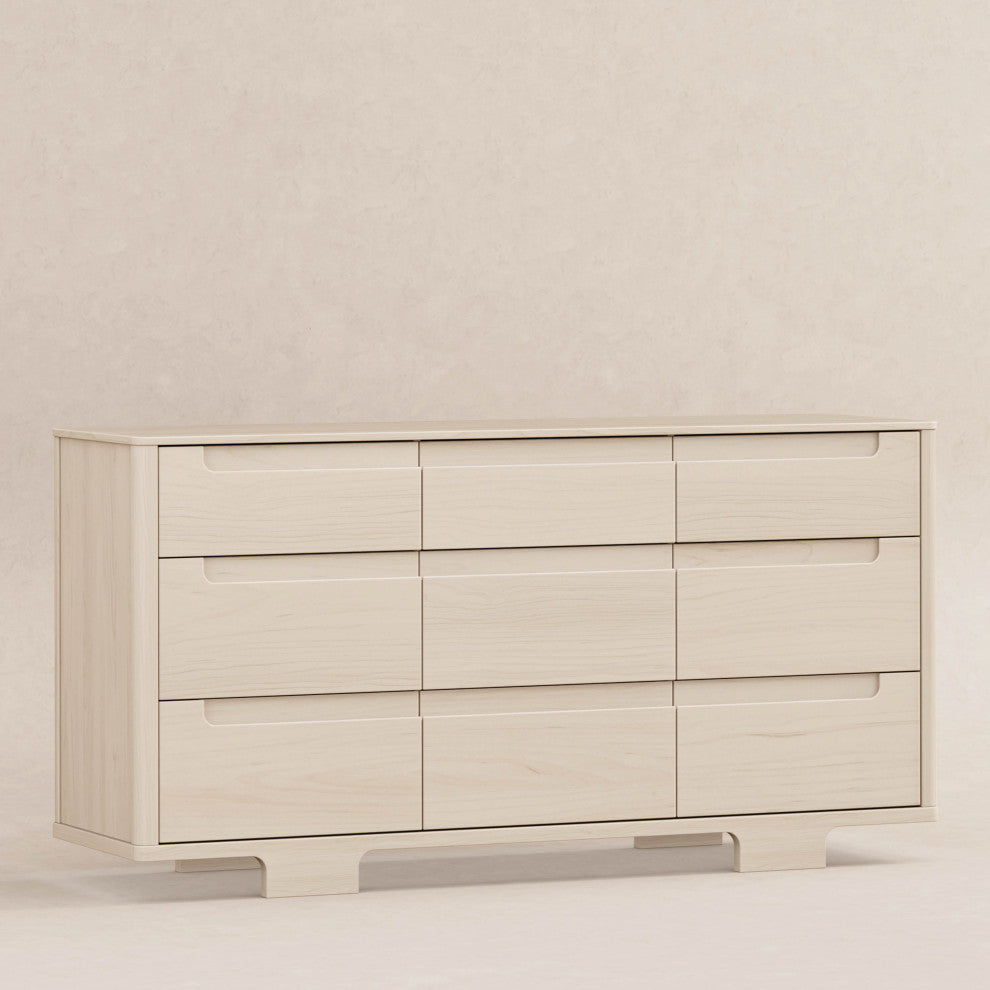 Yuzu 9-Drawer Assembled Dresser, Washed Natural